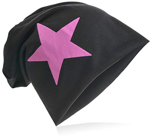 Jersey slouch beanie lång mössa med stjärnstil unisex enfärgad män kvinnor trend, En Storlek