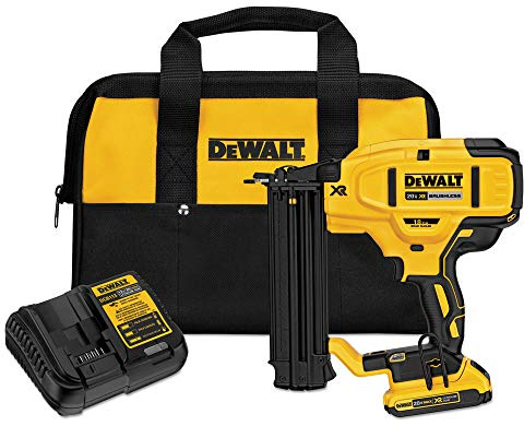 DEWALT 20V MAX* Cordless Brad Nailer Kit, 18GA (DCN680D1)