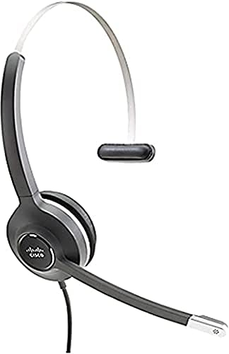 Cisco Headset 531, kabelgebundenes Einzel-On-Ear-Schnellverschluss-Headset mit USB-A-Adapter, dunkelgrau, 2 Jahre Garantie mit beschränkter Haftung (CP-HS-W-531-USBA=)