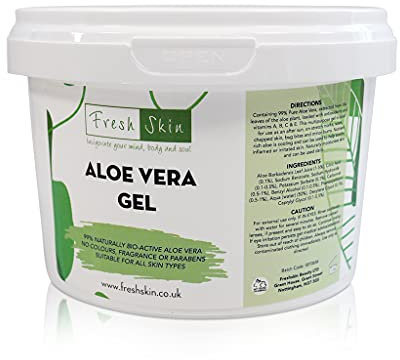 500g Aloe Vera Gel - 99% Naturally Bio-Active Aloe Vera - Cruelty-Free and Vegan - Cooling, Soothing and Moisturising for All Skin Types