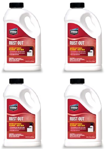 Pro Products Rust Out RO05B Water Softener Cleaner And Iron Remover, 4.75 lb. Bottle, 4 Pack