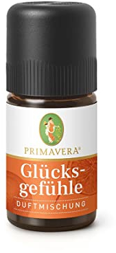 PRIMAVERA Duftmischung Glücksgefühle bio 5 ml - Mandarine, Grapefruit und Tonka - Aromaöl, Duftöl, ätherisches Öl - stimmungshebend - vegan