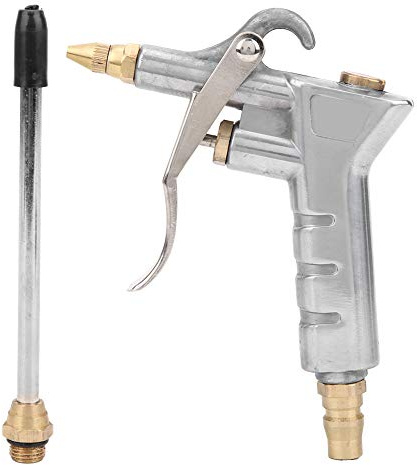 Soufflette à air industriel, outil accessoire de compresseur d'air pneumatique, pistolet à air de nettoyage de la poussière avec buse réglable en laiton
