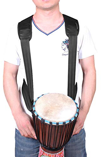 African Djembe Shoulder Strap Thick Padded Burden Release African Hand Drum Carry Strap Harness Percussion Instrument Sling Belt for Adult Stage Performance