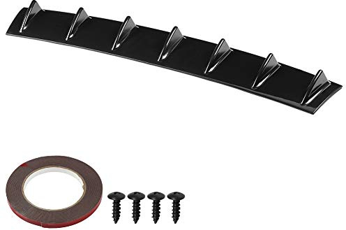 KIMISS Universal Bumper Lippendiffusor Splitter, Auto Heckstoßstange Chassis Shark Fin Spoiler Wing Lip Diffusor(L)