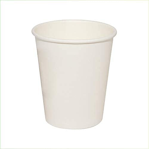 VIRSUS 100 Bicchieri in Cartoncino bianco per Acqua 240ml bicchieri Colore Bianco biodegradabili cartoncino - M