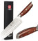 YARENH Coltelli da Cucina Professionali Santoku, Lame 17cm, Affilate come Rasoi, Resistente alla Ruggine e alla Corrosione, Coltello Cucina X45CrMoV15, Manico in Legno Naturale
