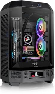Thermaltake Tower 300 Black Micro-ATX Case; 2x140mm CT Fan Included; Support Up to 420mm Radiator; Optional Chassis Stand Kit Allows Horizontal Display; CA-1Y4-00S1WN-00; 3 Year Warranty