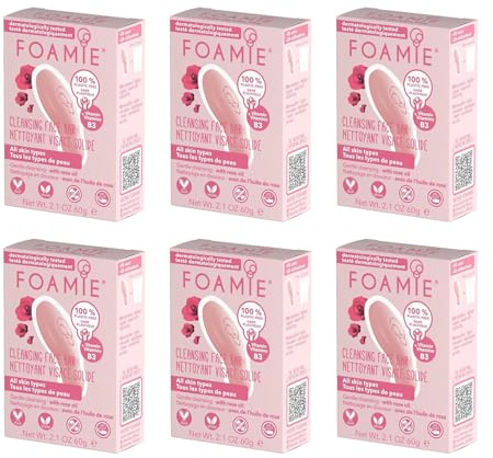 FOAMIE I Rose Up Like This Cleansing Face Bar for All Skin Types - 6 x 60g