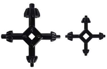 Llave de portabrocas 4 en 1, 2 llaves universales profesionales maestras de 4 vías, multifuncionales, de acero, llave universal de mano para la mayoría de taladros y herramientas eléctricas