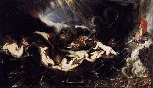 Toperfect Gemälde auf Leinwand, 3 berühmte Kunstölgemälde, Held und Leander Barocker Akt von Peter Paul –04, €50-2000, handgemalt von Lehrern der Kunstakademien