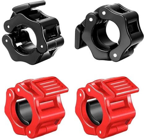 4pcs 30mm Hantelverschlüsse Hantelstangen Verschluss Hantel Hantelstange Klammer Hantel Sicherung Schnellverschluss Hantelstange Barbell Collar Für Workout Gewichtheben Training Fitness Zubehör