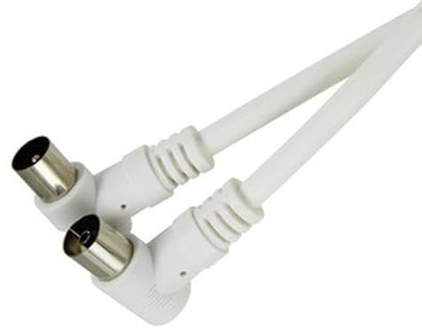 Zarivy Cable de conexión coaxial RG59, longitud 1.5m, color negro, ideal para transmisión de señales de video y audio.