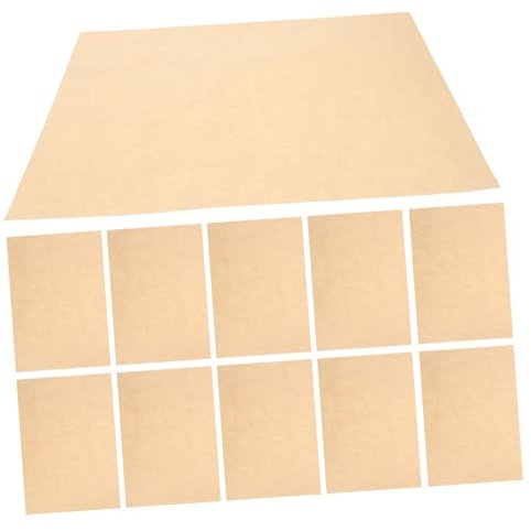 SECFOU A4 Paper Sheets Vintage Parchment 29.7 CM Old Style Light Brown Unbleached Paper Suitable for Printing DIY Envelopes for Certificate and Diploma Use