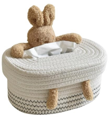 Soporte para pañuelos de mesa creativa de algodón duradero y fácil de usar para escritorio, elegante dispensador de papel