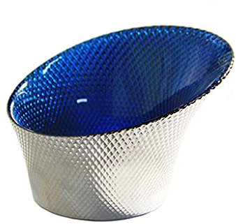 JYARZ Bread Basket Vegetable Rack Classic Oblique Mouth Crystal Glass Bowl, Fruit Basket, Fruit Plate, Glass Oblique Mouth Bowl, Candy Plate, Home Living Room Decoration Decorative Fruit(C)