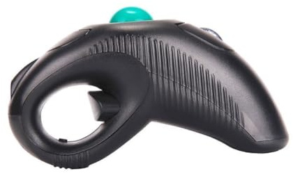 TEHAUX Mouse Trackball Wireless Portatile 5 Tasti Ergonomici Porta USB 2.4ghz, Forma a Delfino in Plastico per Utenti Mancini e Destri, per Laptop