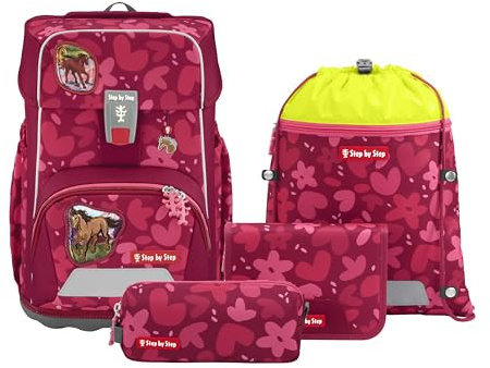 Step by Step Giant Schulranzen-Set „WILD Horse Nora“, rot