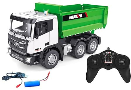 wheelfun 1/18 HUINA 1556 2,4G 9CH RC Kipplaster Modellfahrzeug inkl. Akku Geschenk