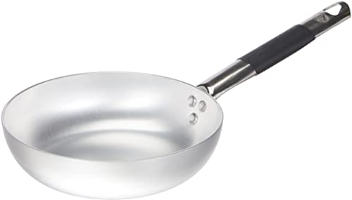 Pentole Agnelli Poêle Haute évasée à Sauter en Aluminium, épaisseur 3 mm, avec Manche en Acier Inoxydable Cool, Argent 20 cm Argent