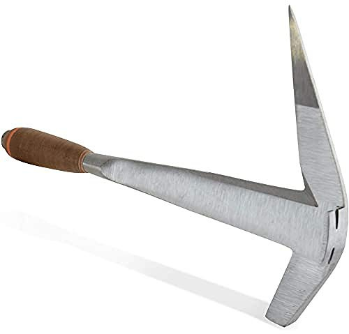 Edma 038155 Modèle Français, Droitier-Marteau forgé Main-Manche en Cuir-Tire-Clous-Poli
