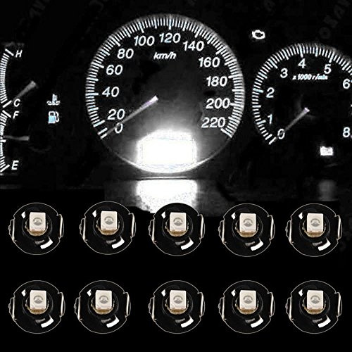 Mintice 10 X Bianca Auto T4/T4.2 Lampadina LED Neo Wedge Luce cruscotto Strumento Gruppo indicatore Luce