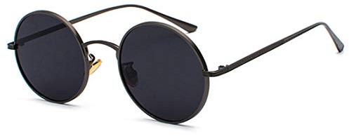 Inlefen Sonnenbrille Männer Frauen Runde Retro Vintage Kreis Stil Sonnenbrille Farbige Metallrahmen Brillen