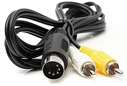 WICAREYO AV Audio Video Composite TV Kabel,Kompatibel für Genesis 1/Mega Drive 1
