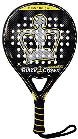 Black Crown Piton 7.0 Soft - Pala de Padel, Adultos Unisex, Negro/Amarillo, L