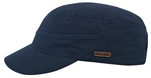 Sterkowski Patrol Cap | 100% Baumwolle Flat Cap für Damen und Herren | Leichte und bequeme Militärmütze, Dunkelblau, 7 / 7 1/8