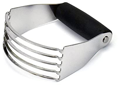 Dough Blender Heavy Duty Pastry Cutter Stainless Steel Butter Cutter Professional Baking Tool For Mixing Flour Butter (Black)
