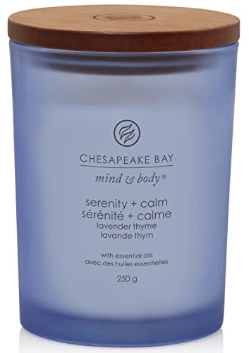 Chesapeake Bay candela profumata | Candela media Tumbler Serenity + Calm per aromaterapia | Durata: fino a 57 ore | Collezione Mind & Body