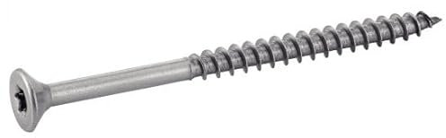 ACTON Vis à bois à agglomere tête fraisée six lobes - Filetage partiel - Inox A4 8x220/80 mm - Boîte de 50 - Vis, pointes, boulons