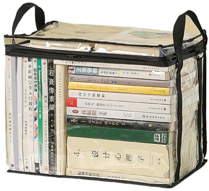 Scatola pieghevole per libri Scatola di immagazzinaggio dei libri Scatola di immagazzinaggio impermeabile Scatola dei giocattoli trasparente Libri Custodia per la casa