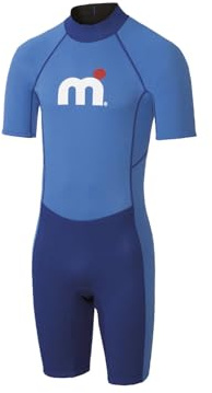 Mistral Herren Neopren Shorty, Wassersport Anzug zum Stand-Up Paddling, Surfen, Schwimmen (Blau-Navy, M)