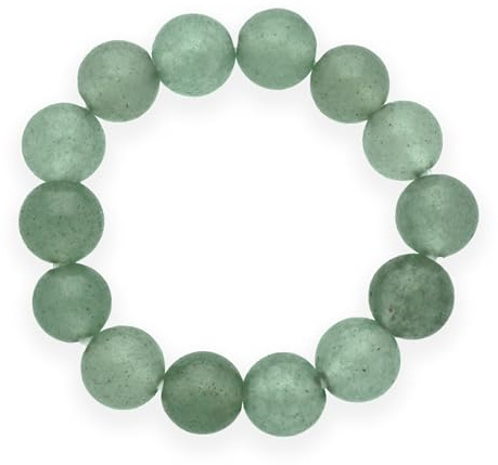 Lebensquelle Plus Edelsteinring elastisch | Edelstein Ring Perle 4mm | Naturstein Anti Stress
