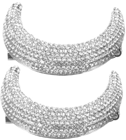 BESTYASH 2 Stück-pack Strass Mondbroschen Aus Langlebiger Zinklegierung Funkelnde Schalbroschen Für Damen Vielseitige Mode Accessoires Für Kleidung Und Schals