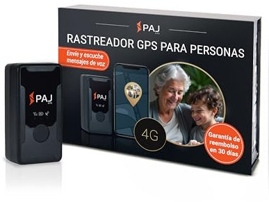 PAJ GPS Easy Finder 4G - GPS-Tracker für Kinder, Senioren & Demenz - Sprachnachrichten - Echtzeit-Ortungsgerät mit SOS-Notrufknopf - bis zu 14 Tage Akkulaufzeit - Mini GPS Tracker