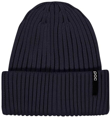 POC Beanie – warme Merino-Acryl Mütze mit 2x2-Rippenstrick & breitem Umschlag