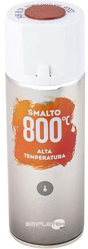 SIMPLETEK - Spraydose Rotlack für hohe Temperaturen Dunkelrot bis 800°C 400 ml