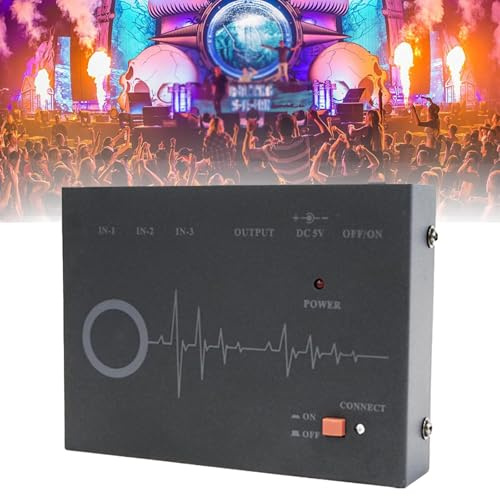 Mini-Rückkopplungsunterdrücker, Mikrofon-Rückkopplungs Frequenzwandler, 3-Eingang-1-Ausgang-Anti-Heul-Audioprozessor, für Heim-KTV, Konferenzen und Bühnenauftritte