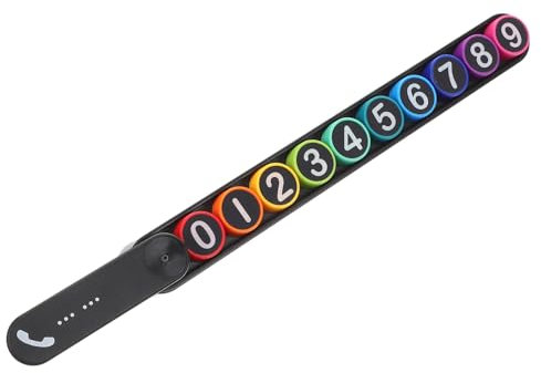 PRETYZOOM Phone Number Plate for Car Temporary Parking Plate Auto Accessories Easy to Read