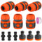 HomeDejavu Kit de Conector de Manguera de Jardín, 13 Piezas Adaptador Grifo Manguera,Adaptador Grifo Manguera,Conectores Manguera,Reforzado Accesorios Manguera para Jardines, Autos, Casas, Mascotas