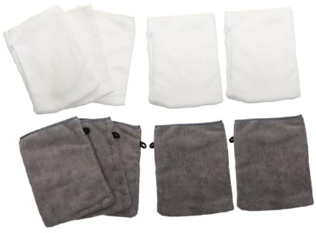 CALLARON 10stücke Wiederverwendbare Gesichtshandschuhe Aus Mikrofaser Und Polyester Für Make-up-entfernung Hautfreundlich Porenreinigung