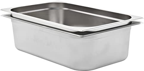 WKIEQACO Casa & Giardino,Mobili-Gastronorm Contenitori 2 pz GN 1/1 150 mm Acciaio Inox