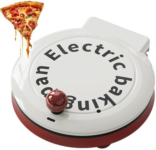 4 En 1 Fabricante De Pizza De Encimera, Horno De Pizza Portátil, Sartén De Horno Eléctrico De 1000 W, Pizzería De 8 Pulgadas, Calefacción De Doble Cara, Panqueques Y Tortilla, Frito/horneado/salteado