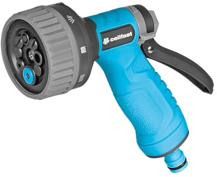 Cellfast Arroseur de Jardin Form 8 Cellpro - Arroseur de Pistolet à 8 Fonctions avec Verrouillage de Jet - Irrigation de Jardin