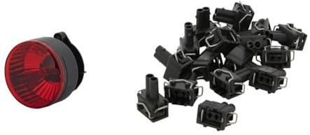 Hella 2NE 009 001-021 Nebelschlussleuchte - Halogen - 12V + 8JD 156 150-807 Steckgehäuse - 2-polig - Menge: 20