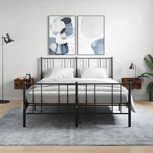 QZZCED Table de chevet flottante en bois contreplaqué avec grand espace de rangement et surface pour décoration, étagère murale pour chambre, structure résistante à l'humidité