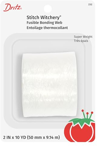Dritz 232 Stitch Witchery, Super Weight, 2-Inch X 10-Yards, White